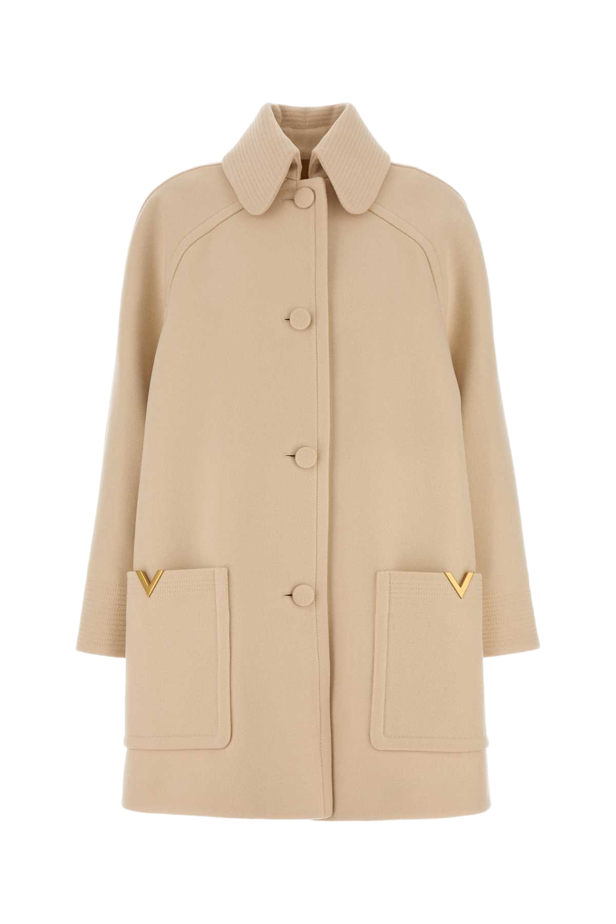 Cream Wool Coat Betulla Cappotti