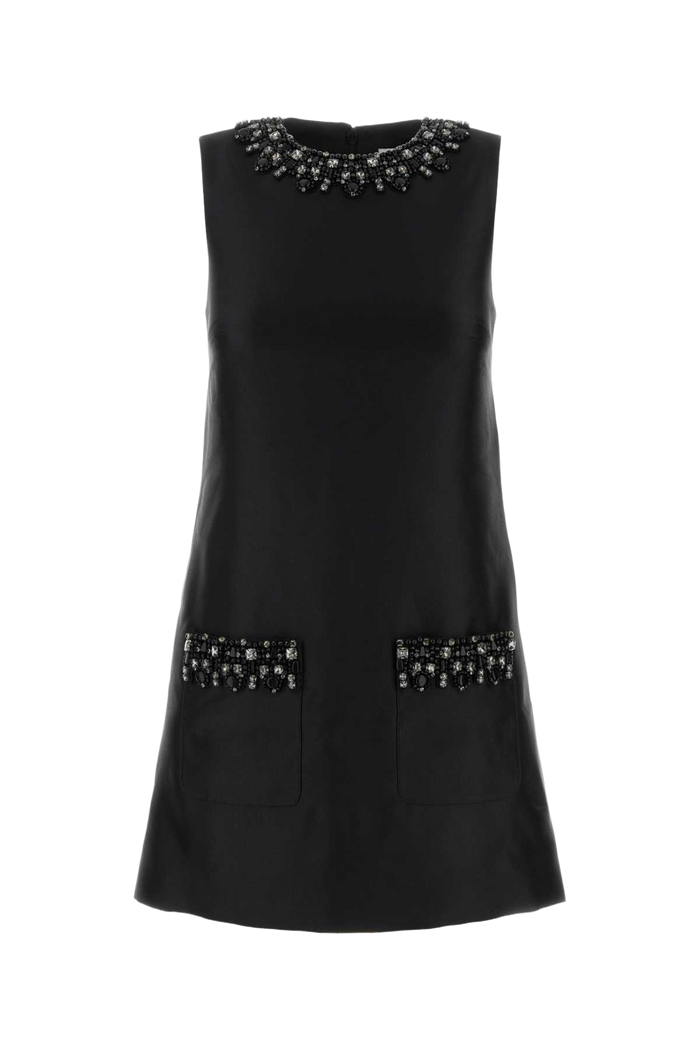 Black Taffeta Mini Dress Abiti