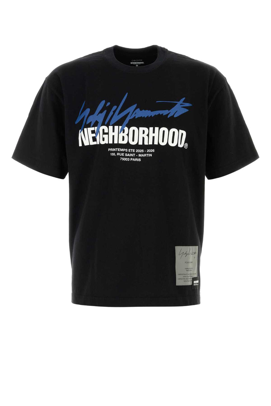 Yohji Yamamoto 100% Cotton t-shirt in black