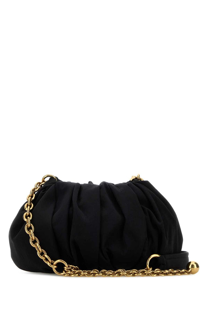 Black Canvas Chloã© Plissã© Shoulder Bag Borse A Tracolla