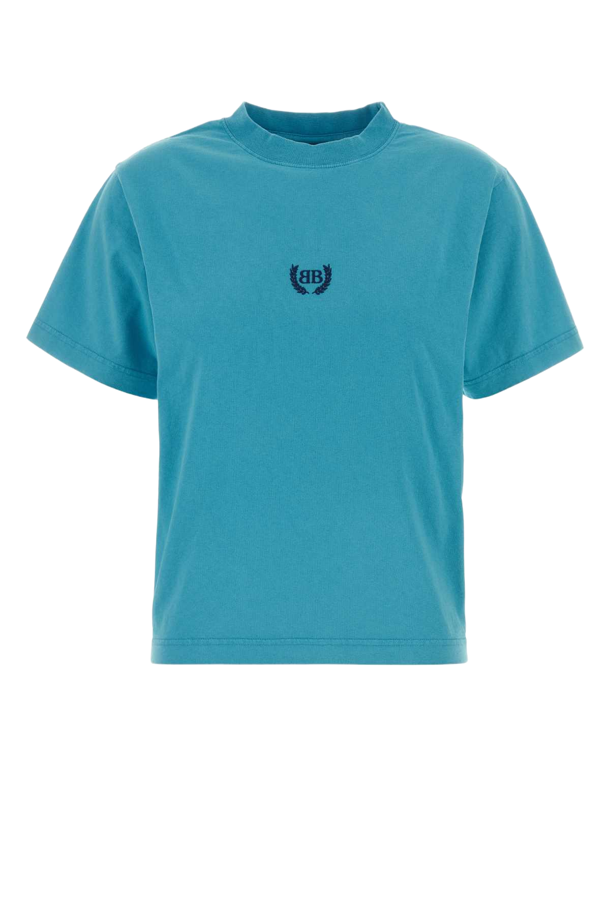Turquoise Cotton T-Shirt Azure/navy