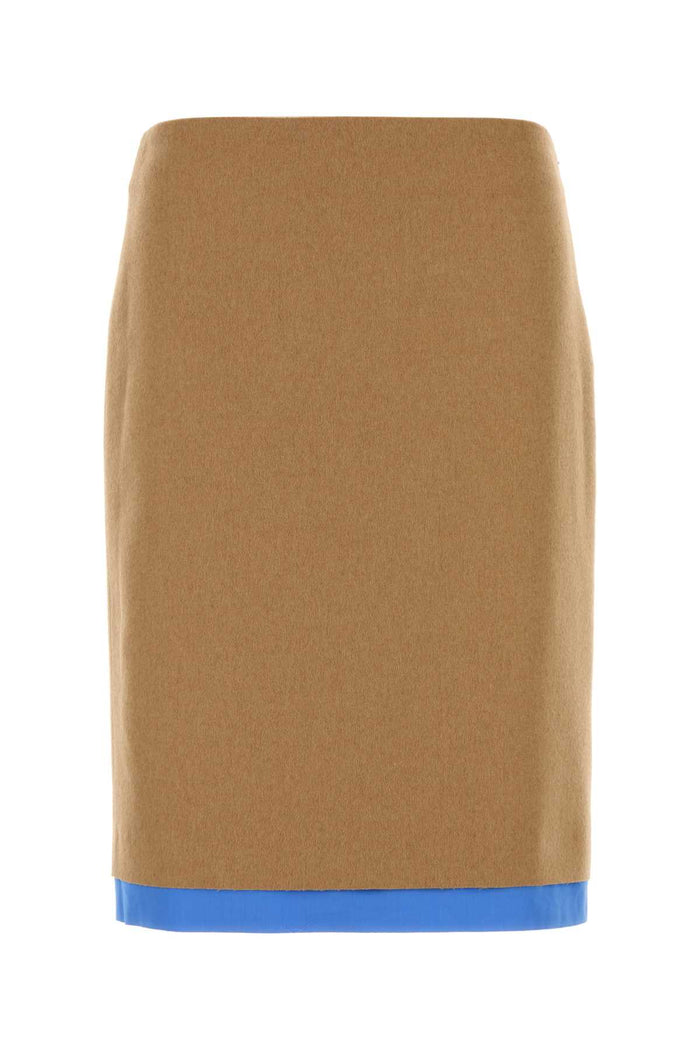 Beige Camel Skirt Cammello Gonne