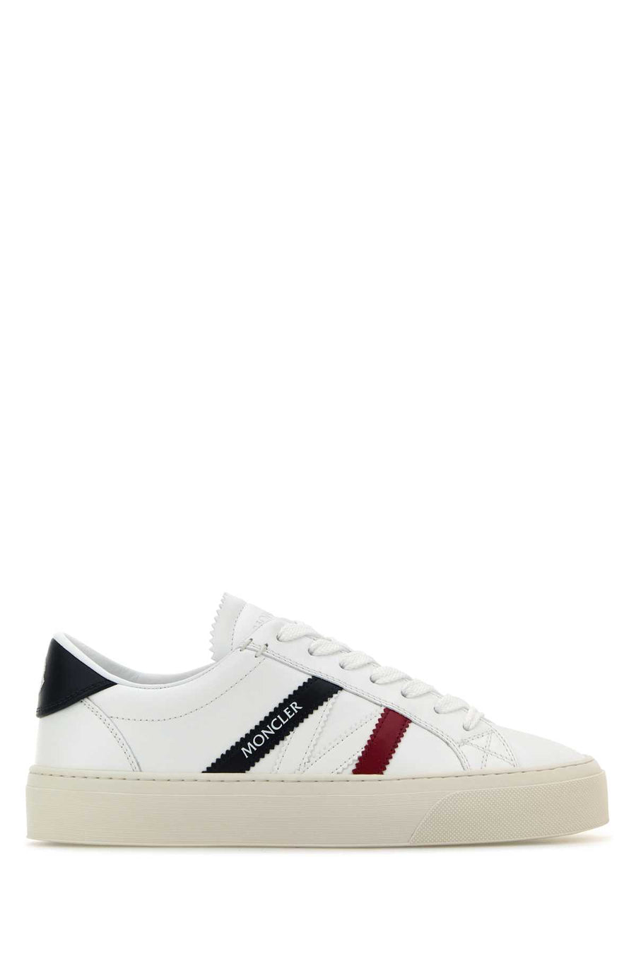 Moncler Sneakers Exterior: 100% Leather sneakers in white