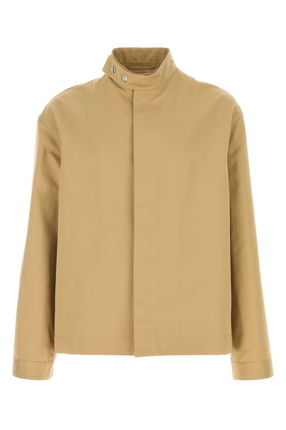 Beige Cotton Blend Jacket 235 Giubbini