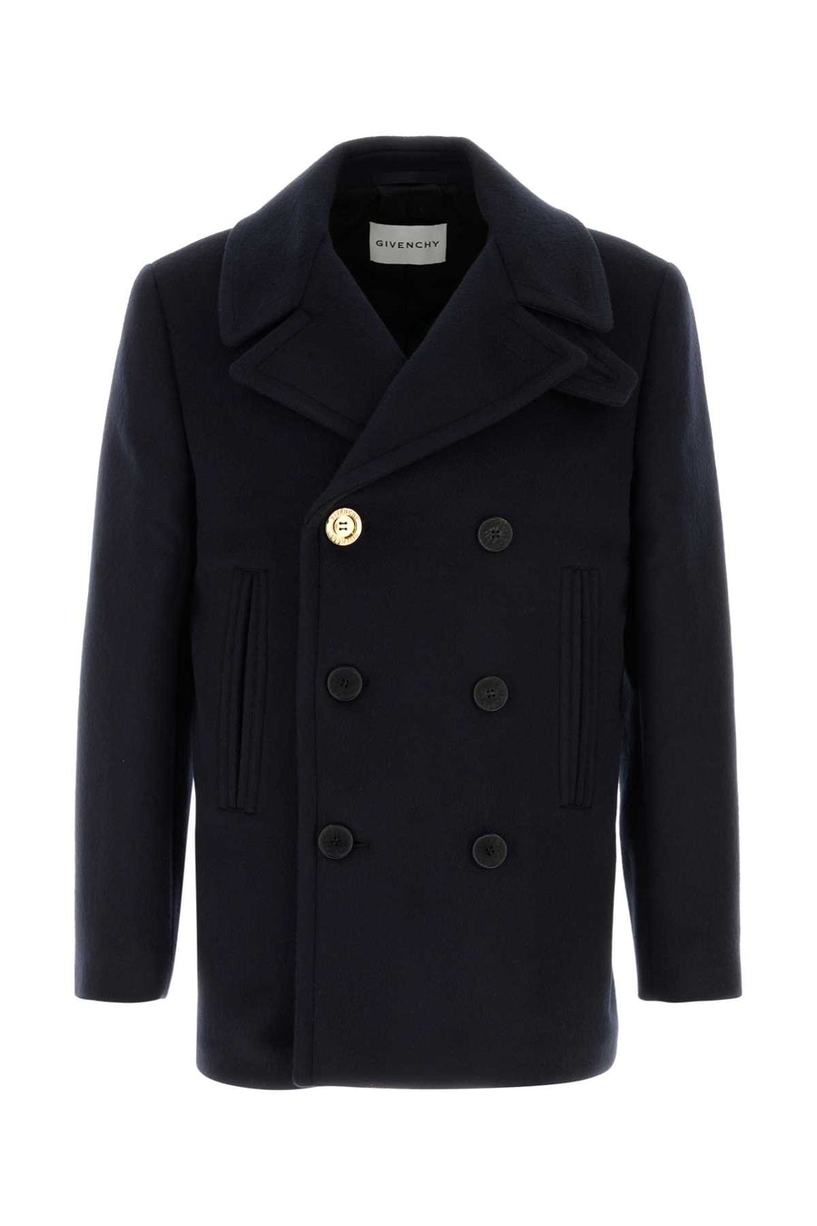 Givenchy Exterior: 100% Wool coat in navy