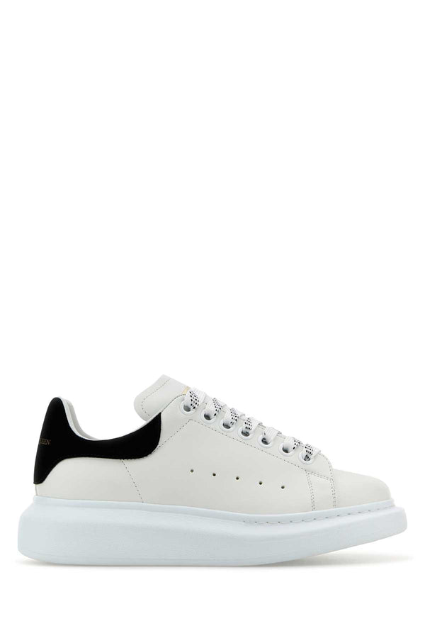 Alexander McQueen Calf skin sneaker in white