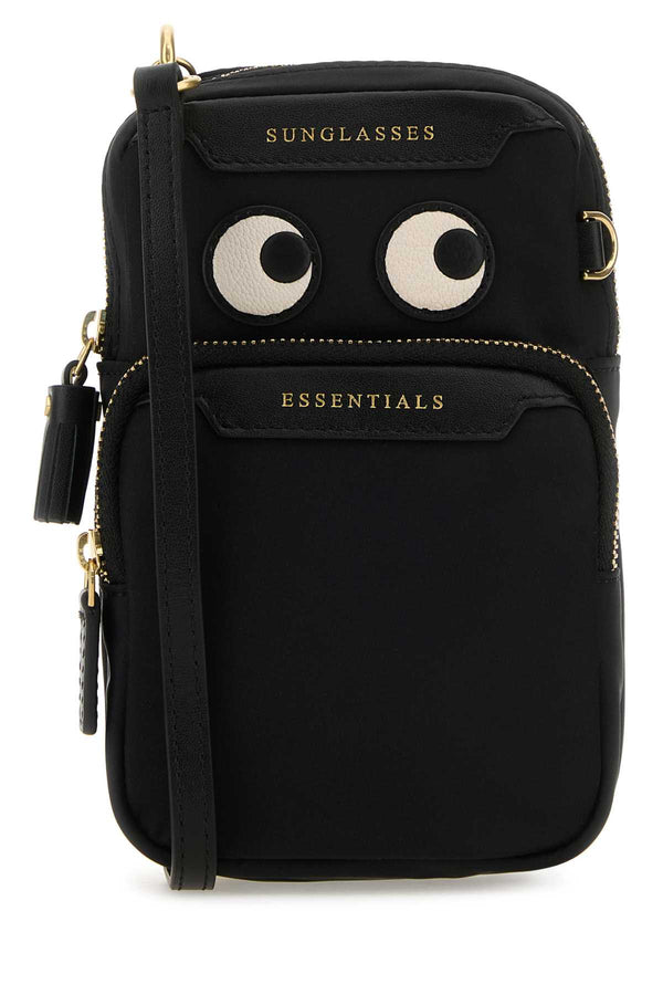 Anya Hindmarch Cross 100% Econyl (100% Recycled Nylon) crossbody bag in black