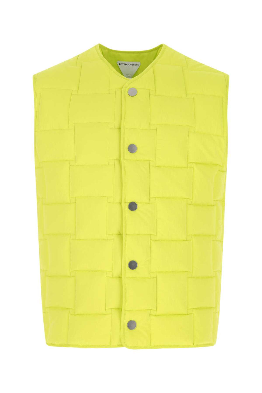 Bottega Veneta Exterior: 100% Nylon vest in yellow