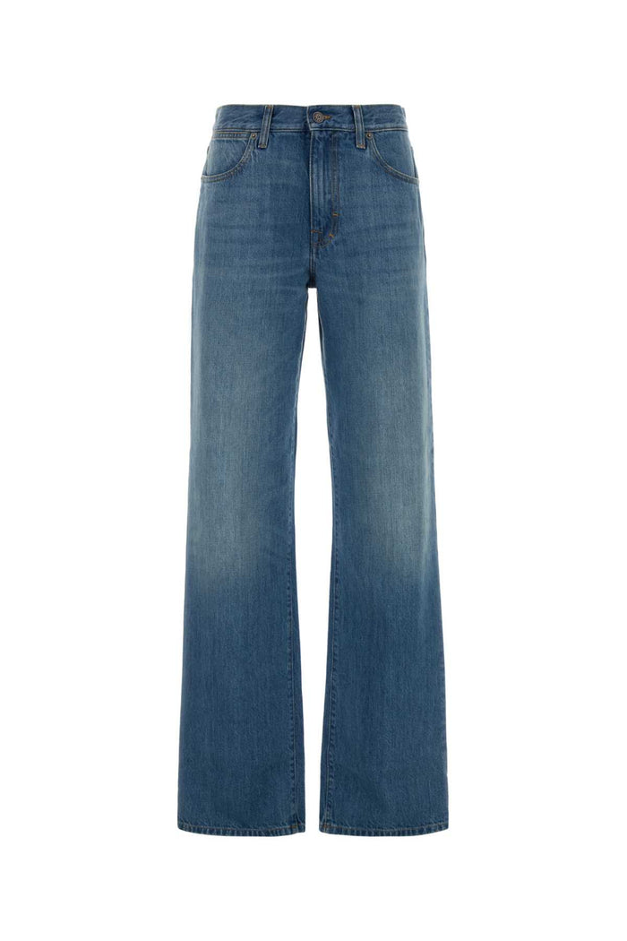 Blue Exterior: Cotton Pantaloni