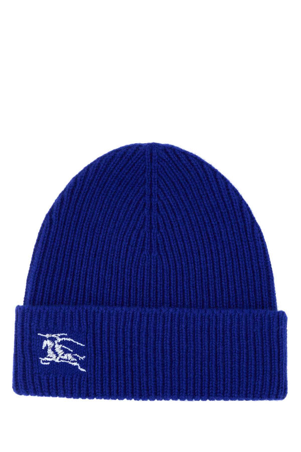 Burberry CUFFIA 100% Cashmere beanie in blue