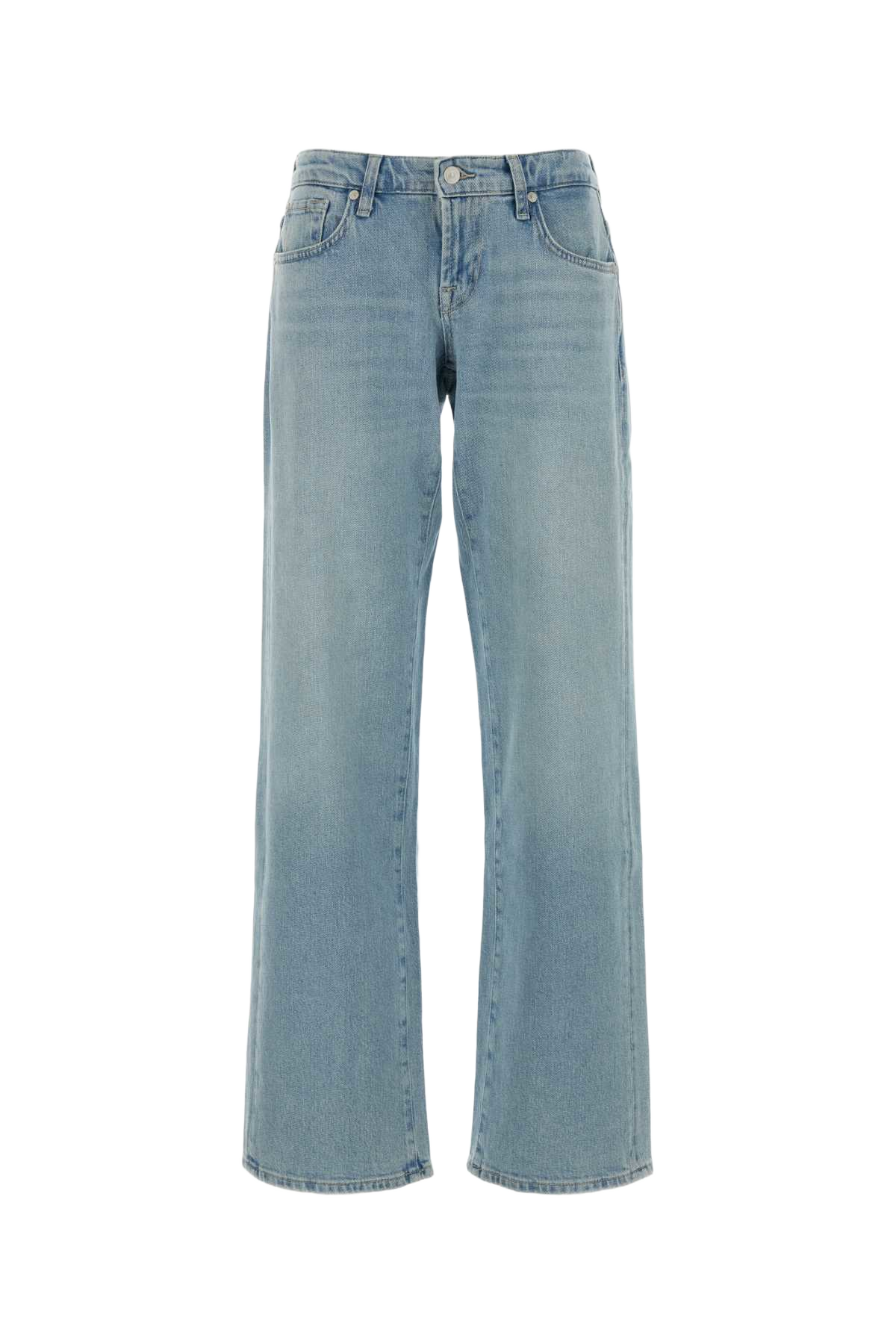 Stretch Denim Jeans Azzurro Exterior: Cotton Elastane