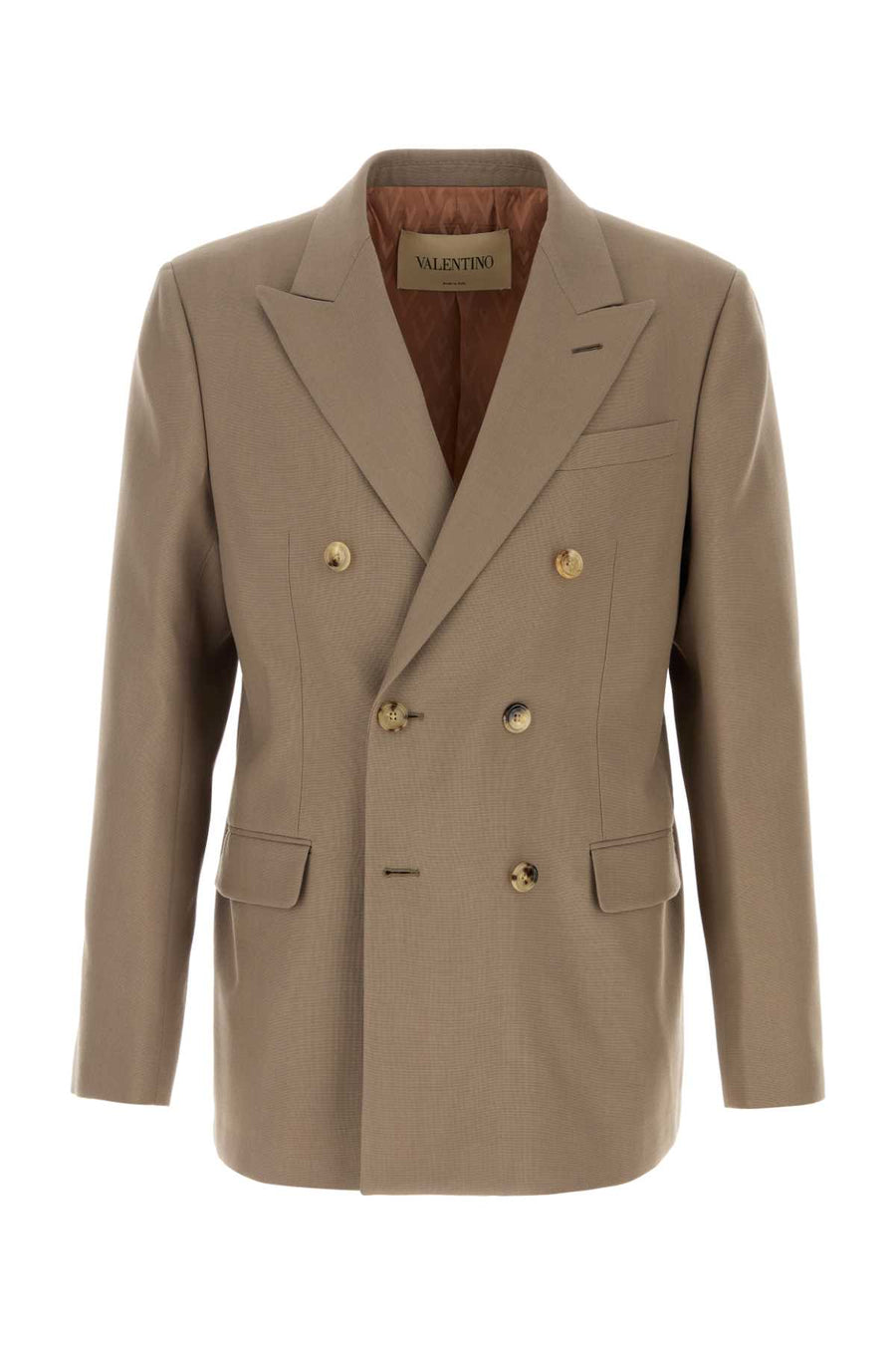 Valentino Garavani Petto Wool 100% blazer in beige