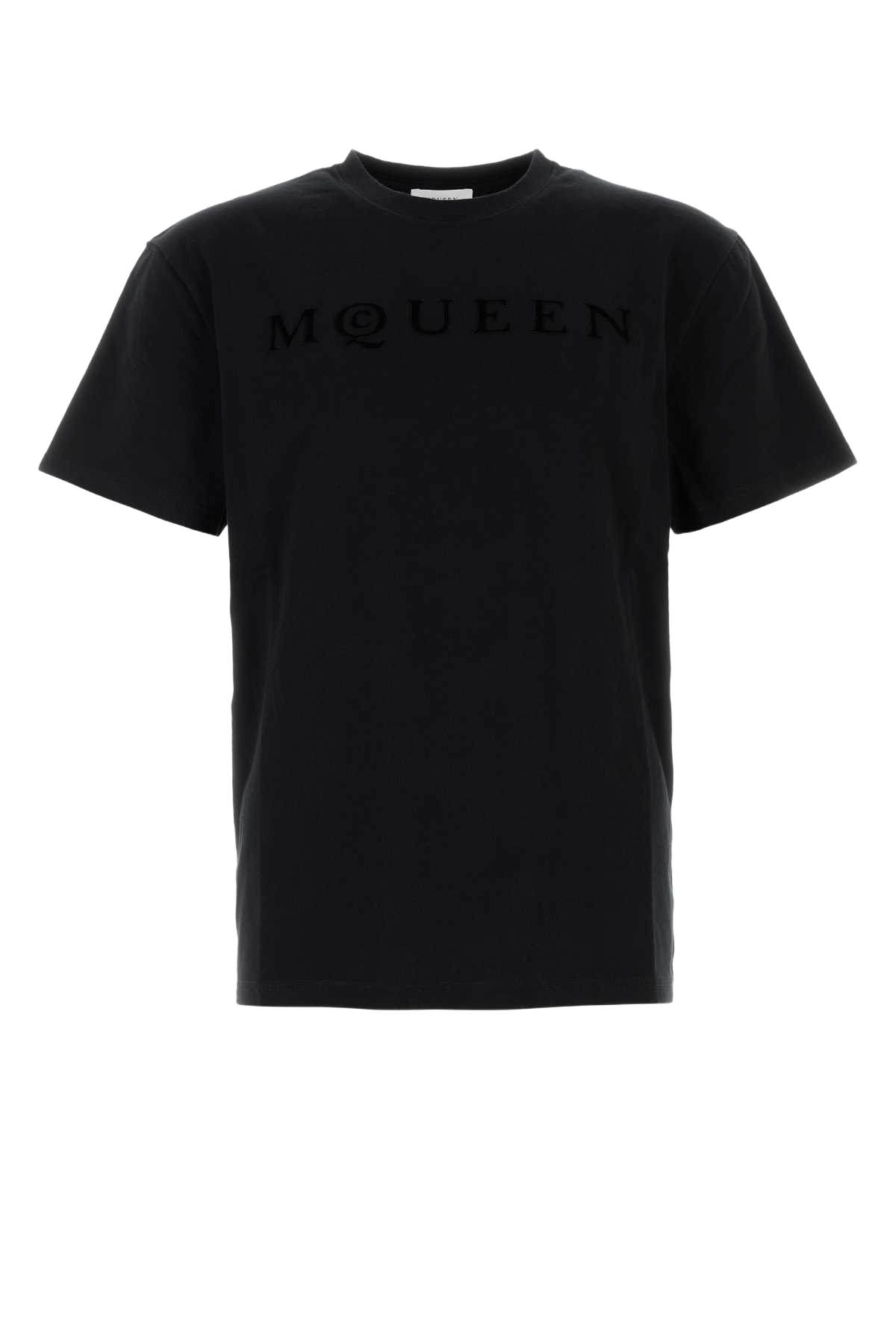 Black Cotton T-Shirt Blackblack Exterior