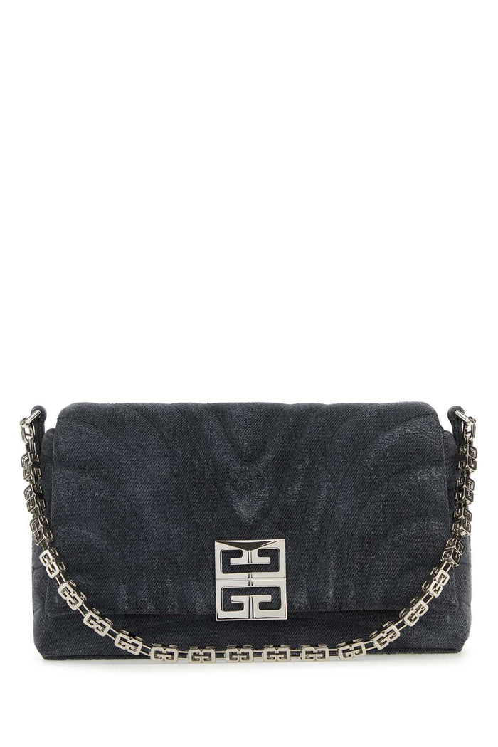 Black Denim Medium 4g Soft Handbag Borse A Mano