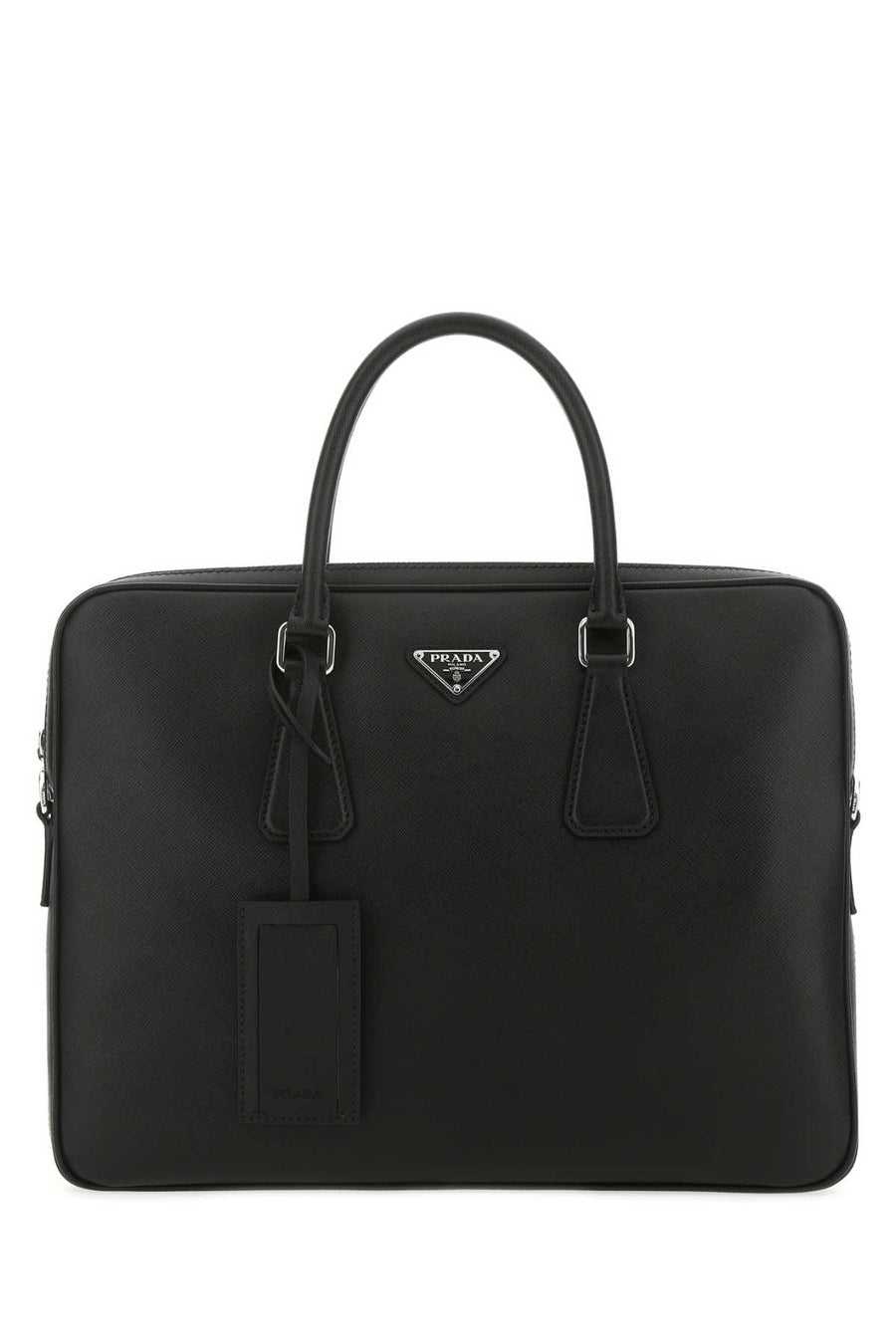 Prada Travel 100% Vitello top handle bag in black