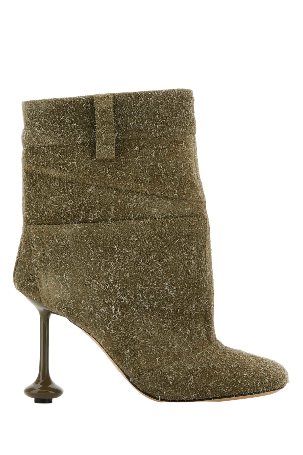 Khaki Suede Toy Panta Ankle Boots Khakigreen Stivali