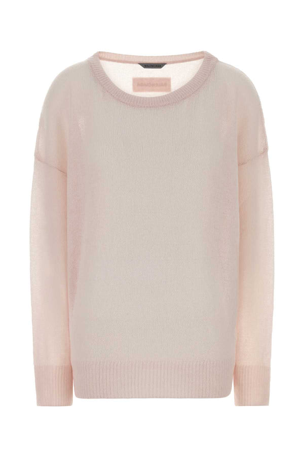 Balenciaga Foil 100% Cashmere sweater in pink