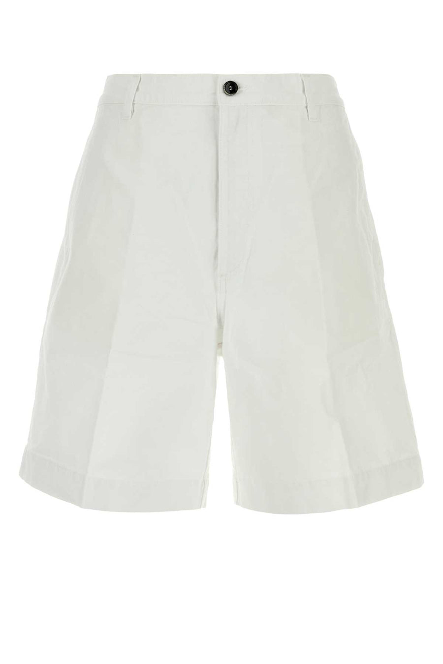 Nine In The Morning 100% Cotton bermuda shorts in white