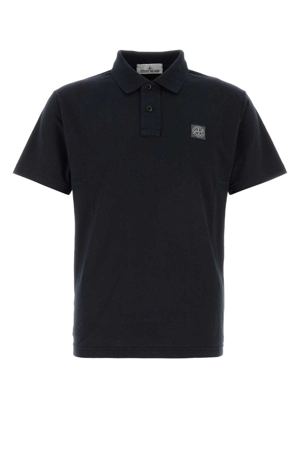 Stone Island Exterior: 100% Cotton polo in navy
