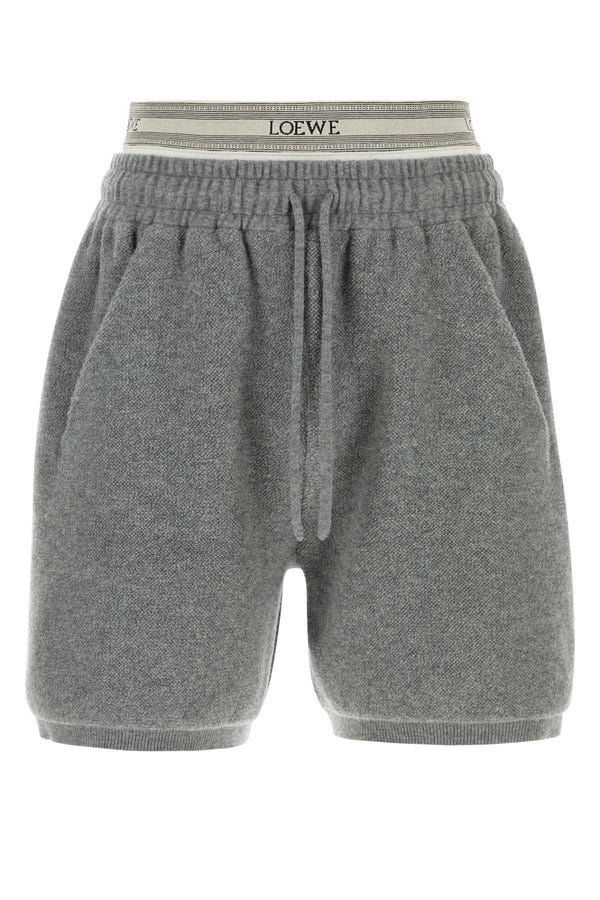 Loewe Exterior: 94% Wool 4% Viscose 2% Nylon 1% Polyester bermuda shorts in gray