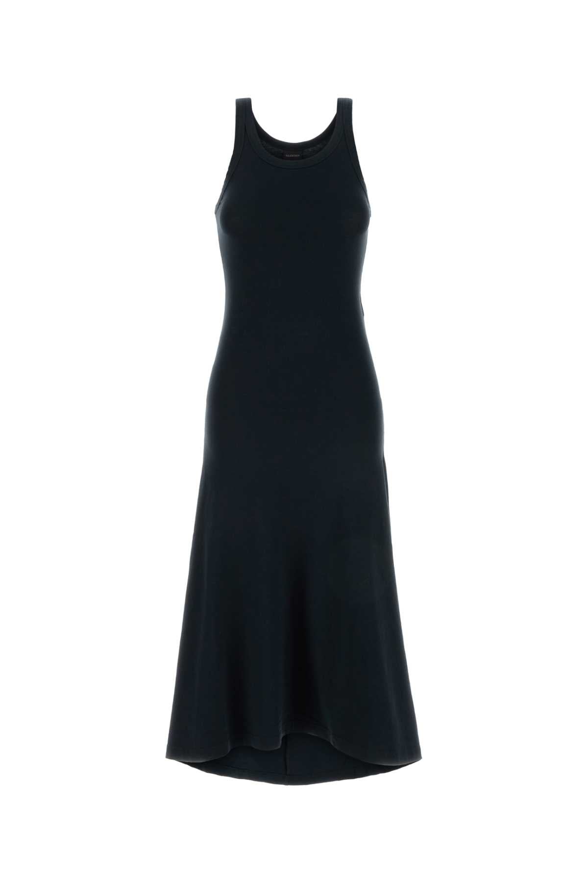 Slate Stretch Cotton Dress Faded Black Exterior: Elastane Abiti