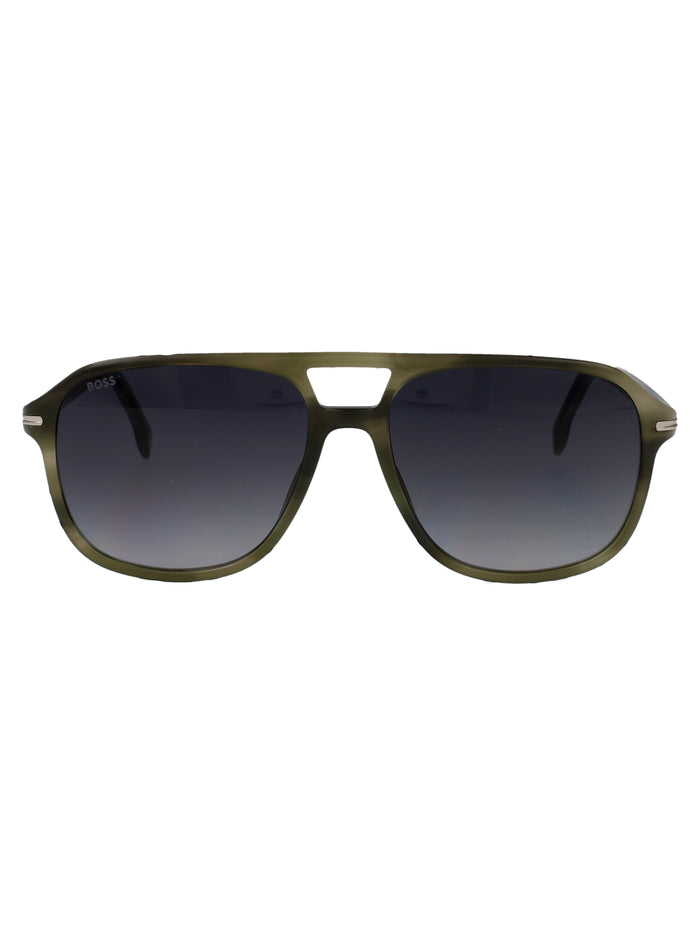 Boss 1751-S 6ak Green Horn Acetate Sunglasses