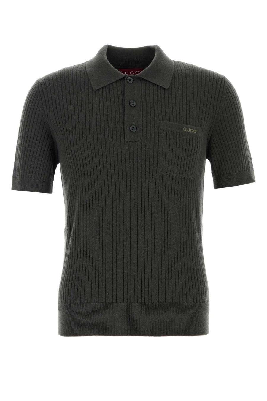 Gucci 70% Wool polo shirt in green