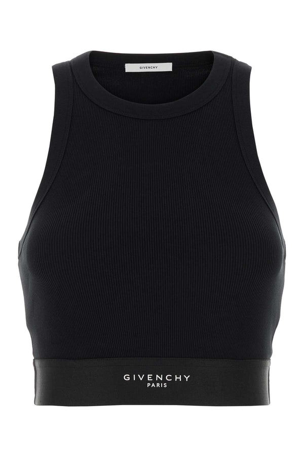 Givenchy Tank 98% Cotton tank top in black