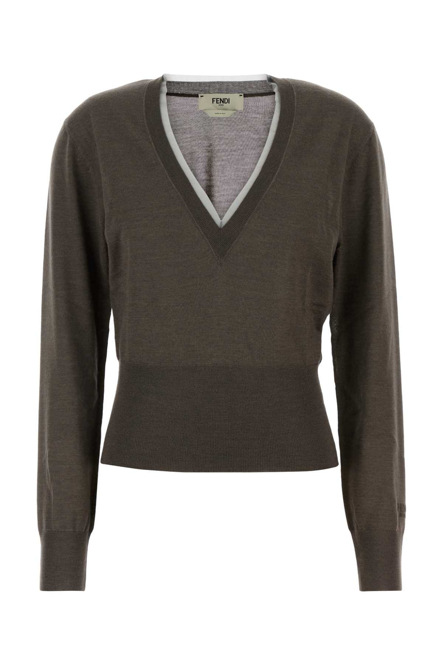Fendi 70% Cashmere sweater in taupe