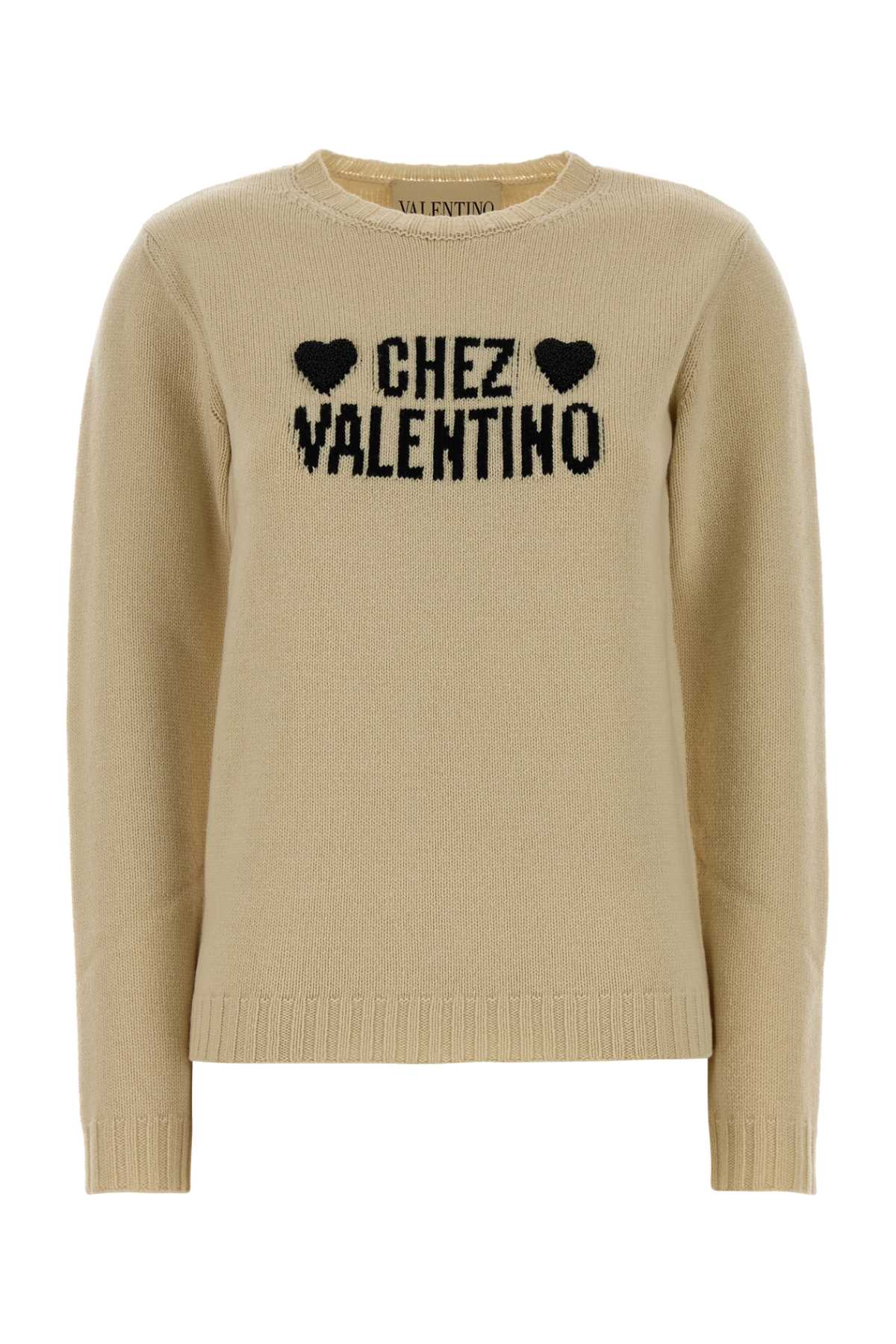 Beige Wool Sweater Betullanero Exterior: Virgin Maglieria
