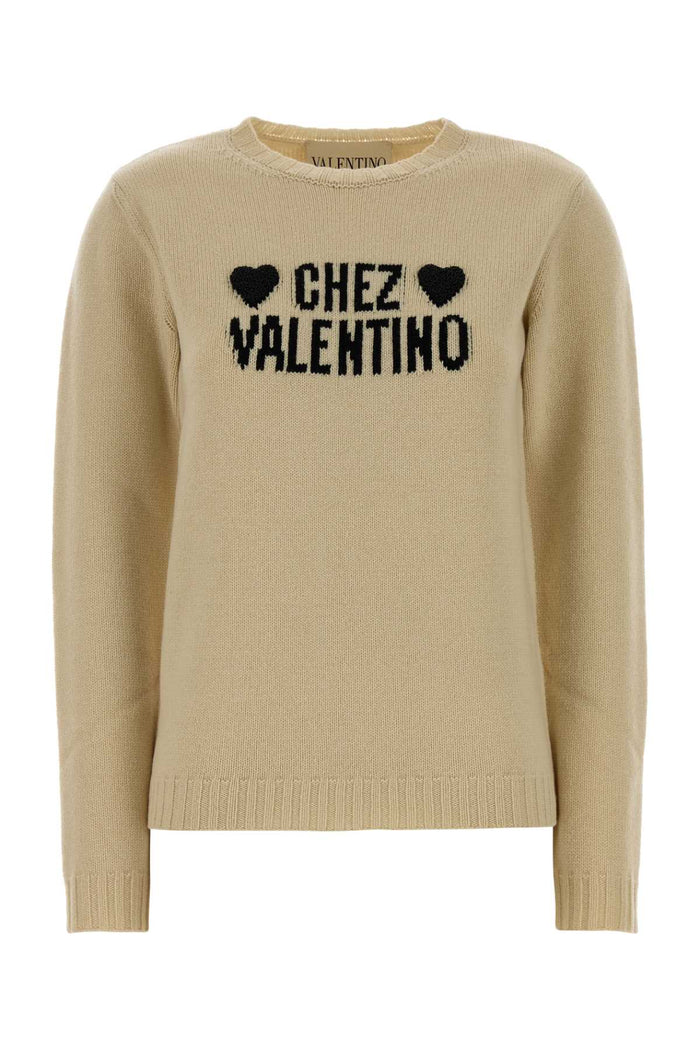 Beige Wool Sweater Betullanero Exterior: Virgin Maglieria