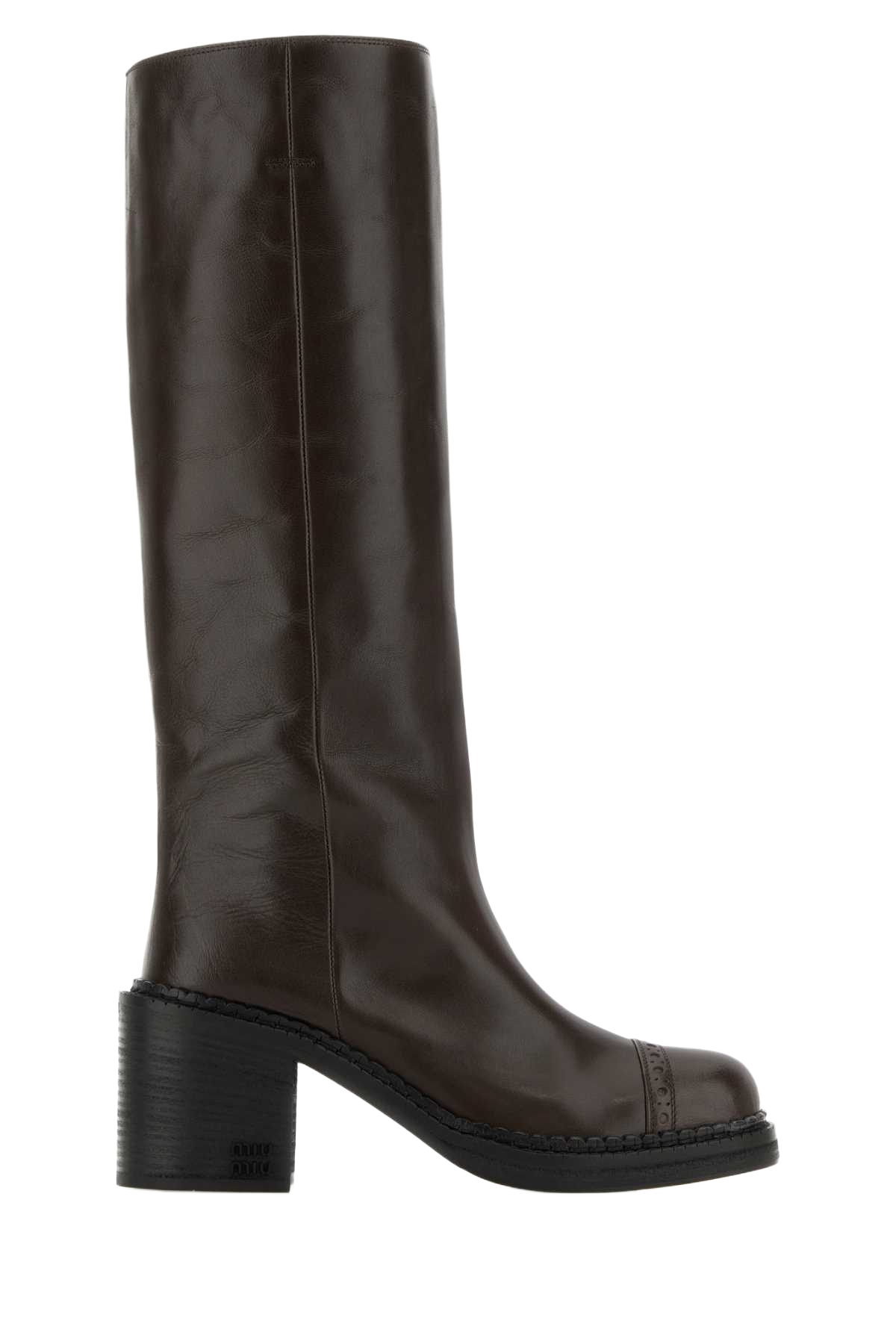 Chocolate Leather Boots Moro Stivali