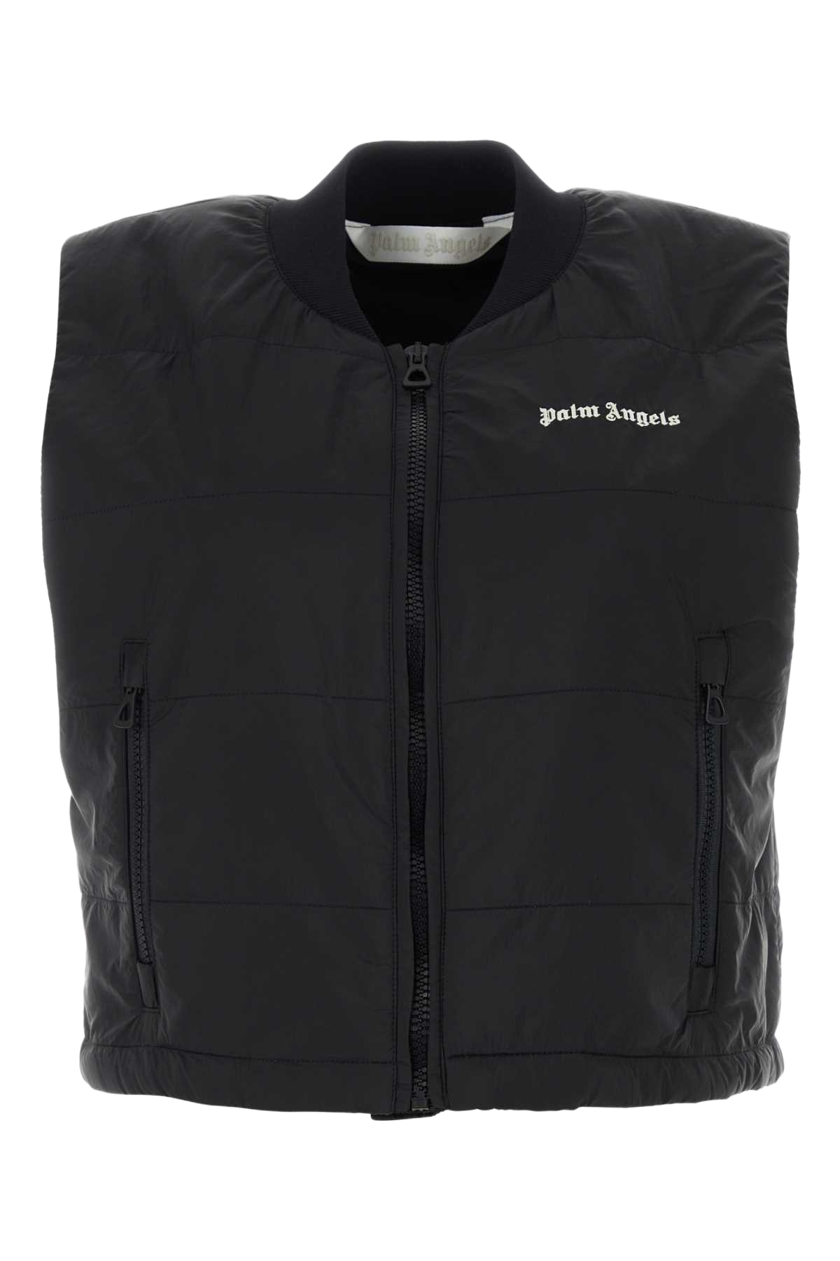 Black Nylon Vest Blackoff Giacche E Gilet