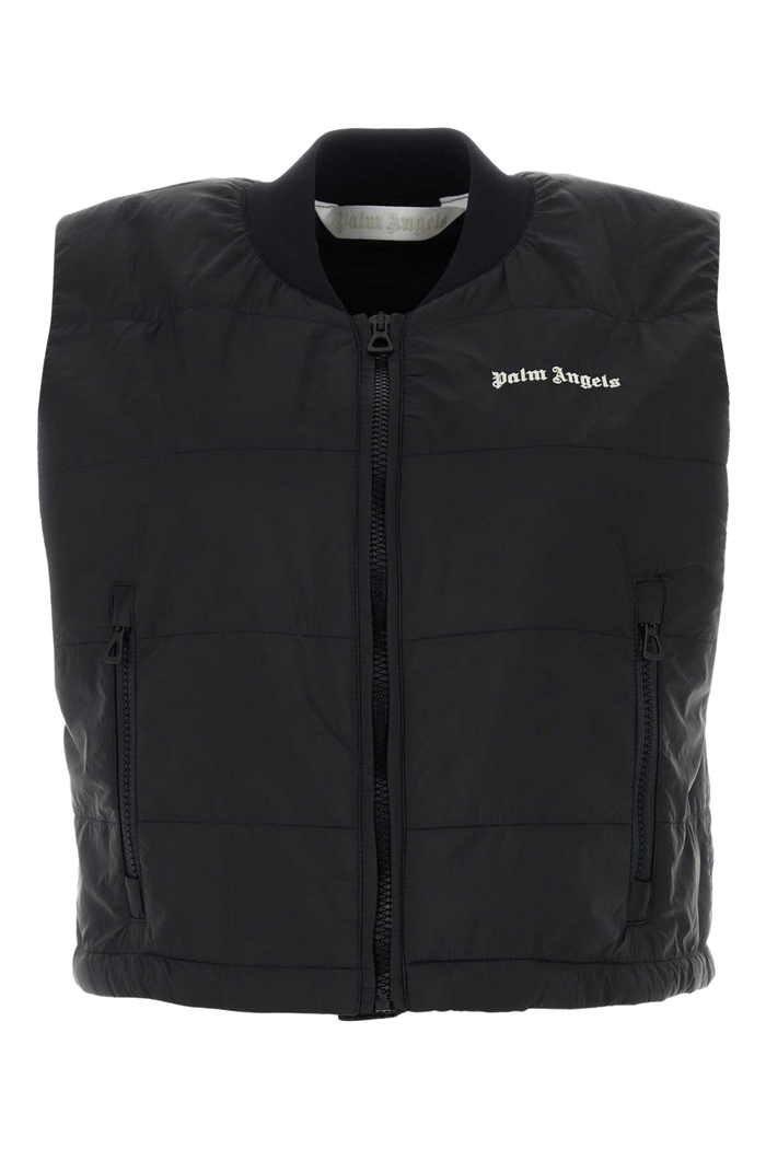 Black Nylon Vest Blackoff Giacche E Gilet