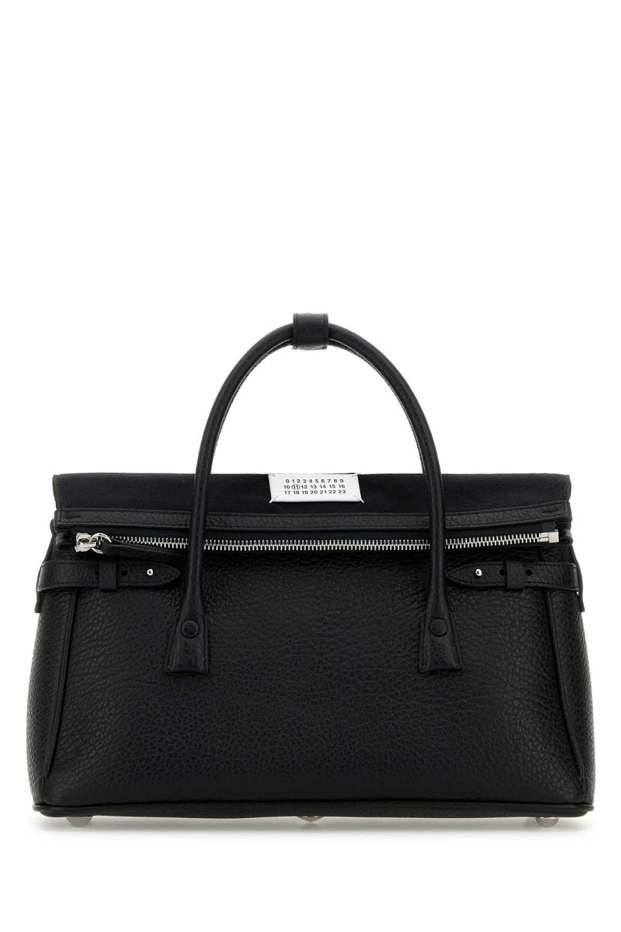 Maison Margiela Handbag Exterior: 100% Ovine leather top handle bag in black