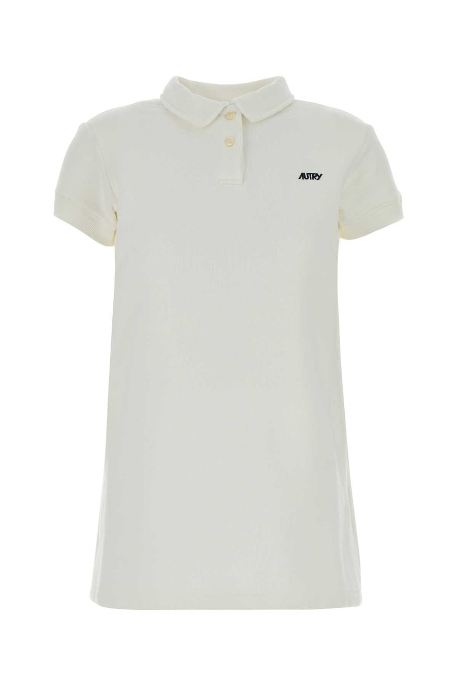 Autry 100% Cotton polo dress in white