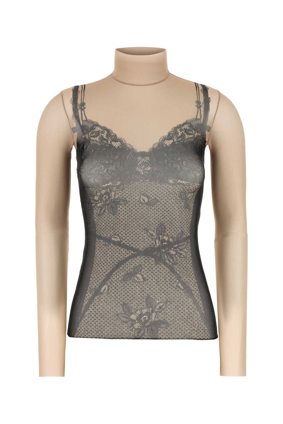 Balenciaga Oeil 80% Nylon tank top in black
