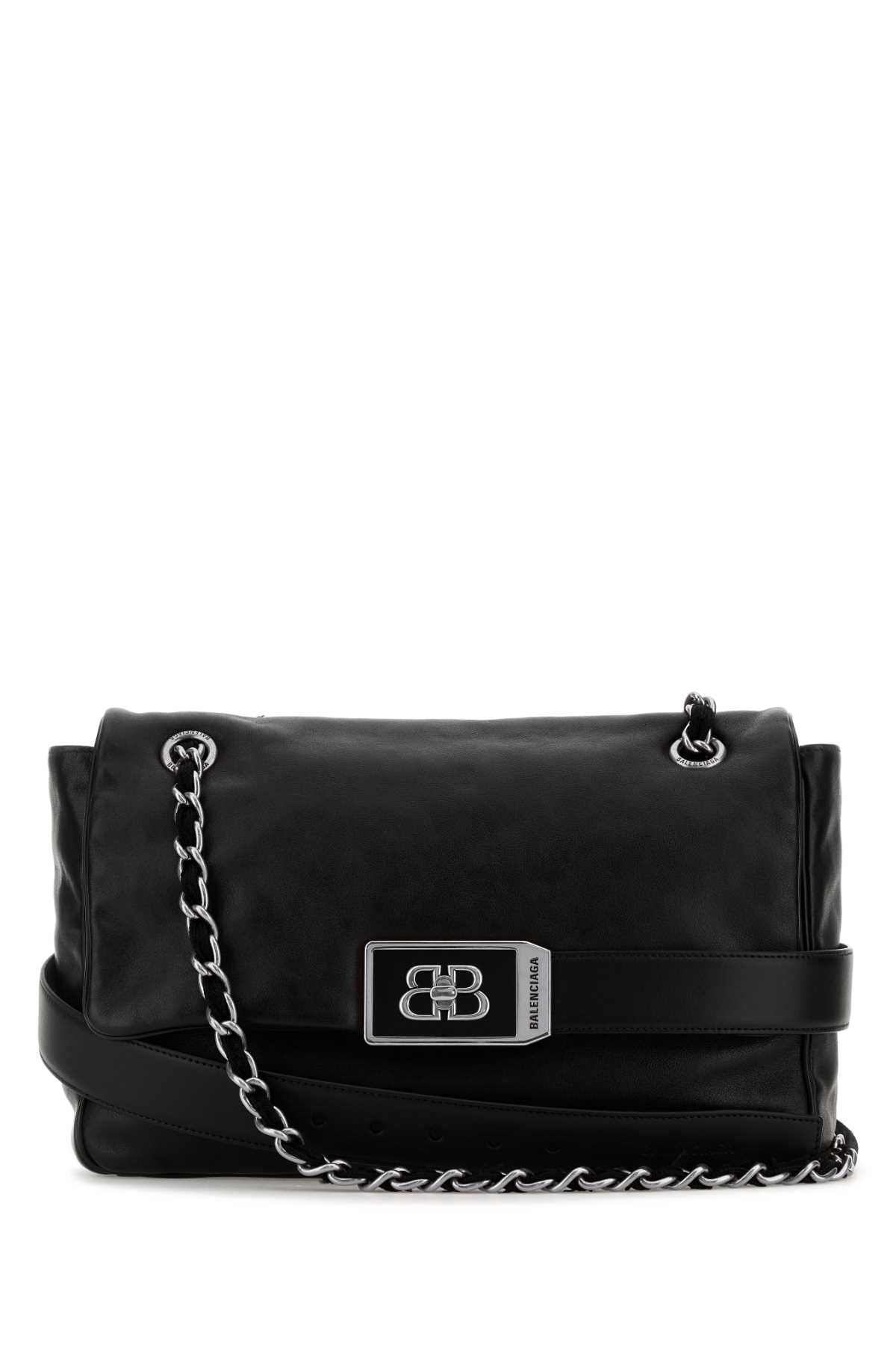 Black Leather Modu Shoulder Bag Borse A Tracolla