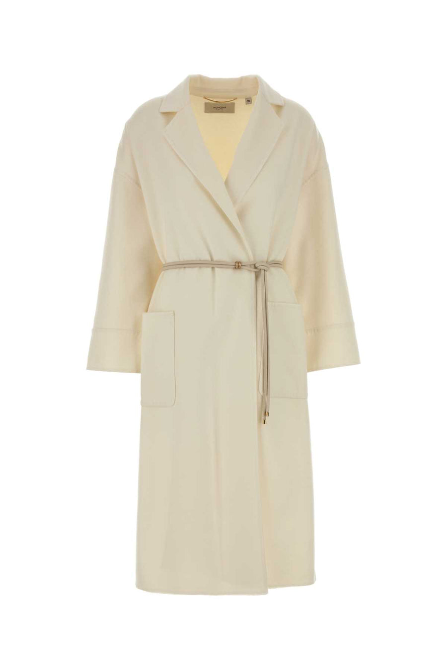 Agnona Coat 82% Wool coat in white