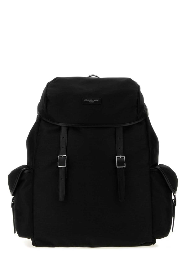 Wooyoungmi Exterior: 100% Fabric backpack in black