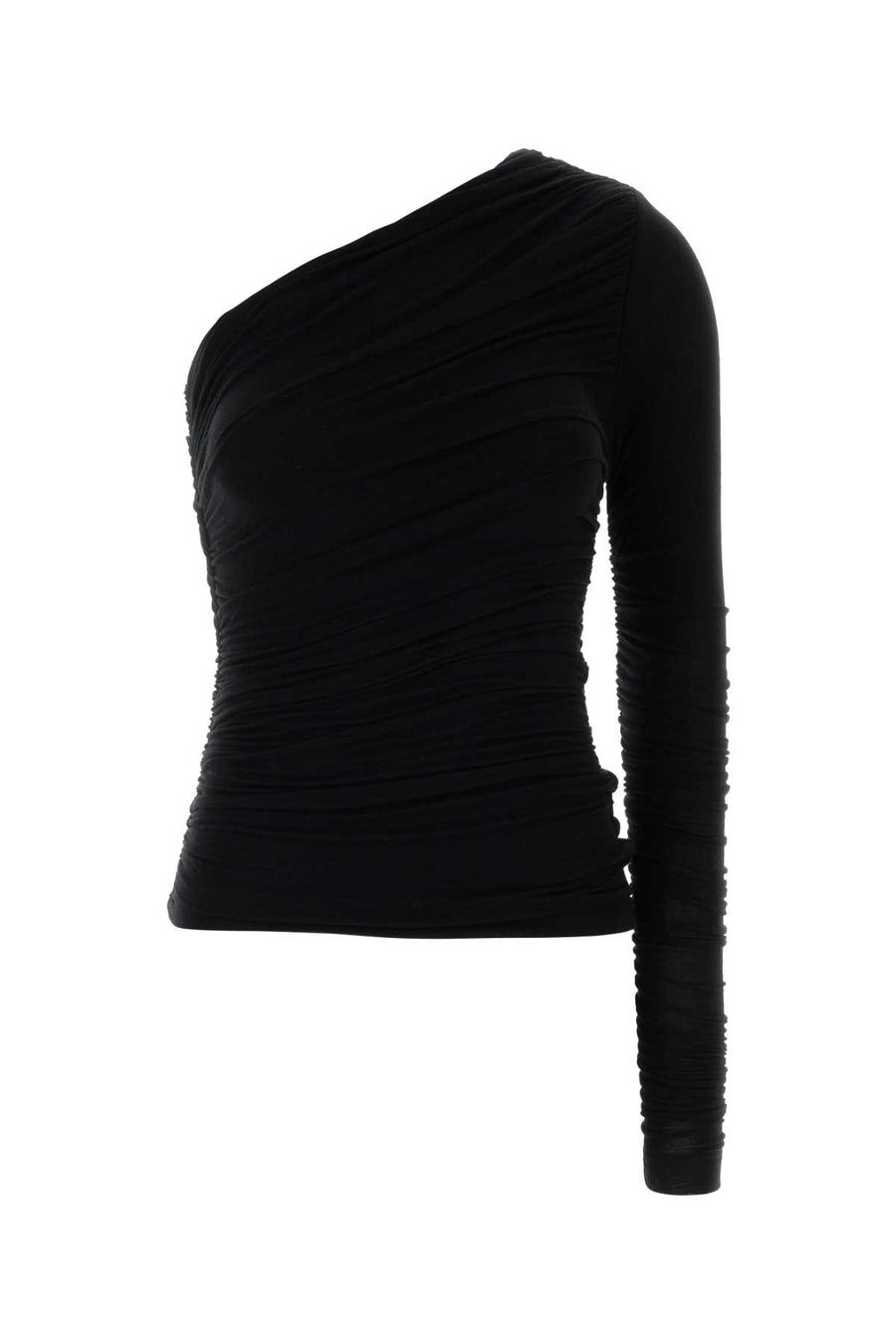 Agolde 94% Lyocell t-shirt in black