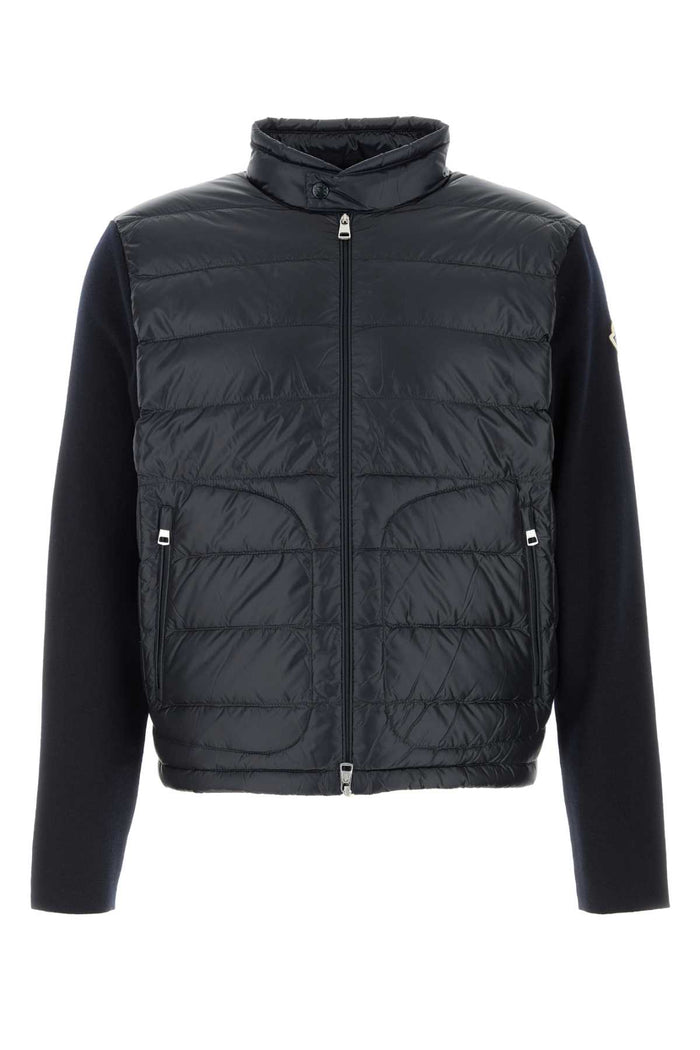 Navy Blue Wool Jacket 776 Giubbini