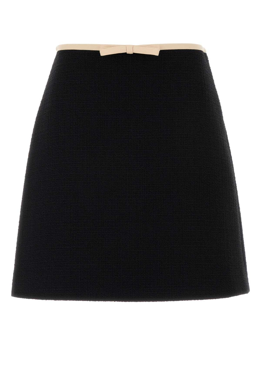 Valentino Garavani Exterior: 97% Virgin wool 3% Nylon; Lining: 74% Acetate 26% Silk skirt in black