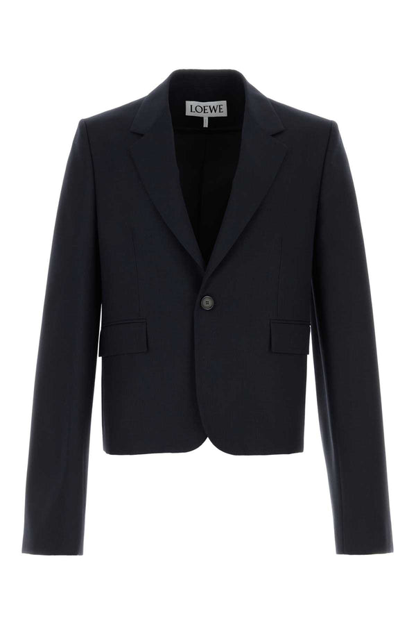 Loewe Exterior: 100% Wool blazer in navy