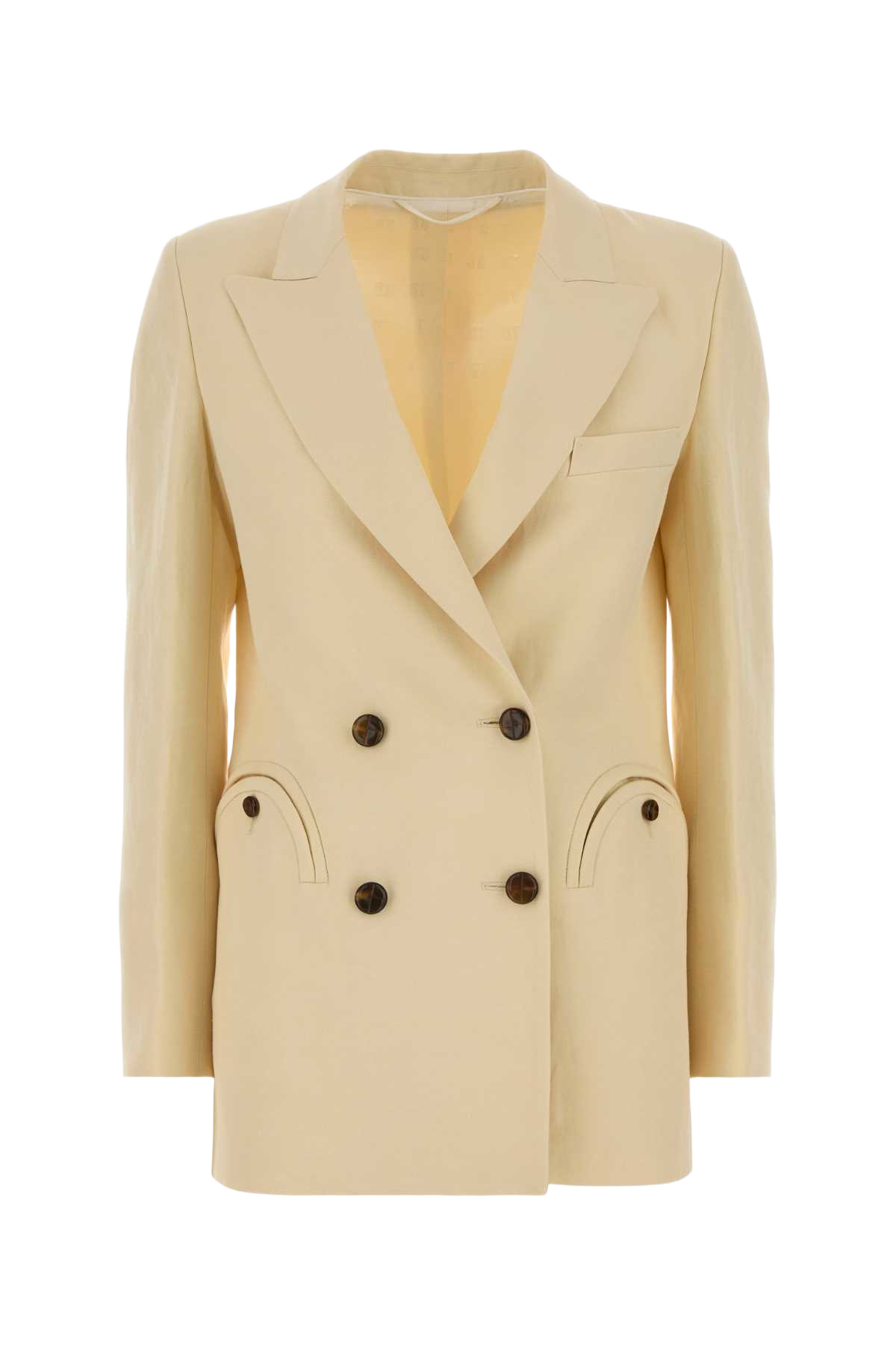 Ivory Linen Blend Savannah Everyday Blazer Butter Giacche E Gilet