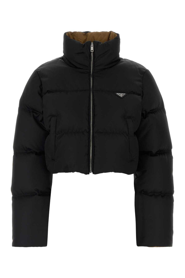 Black Re-Nylon Down Jacket Nero Piumini