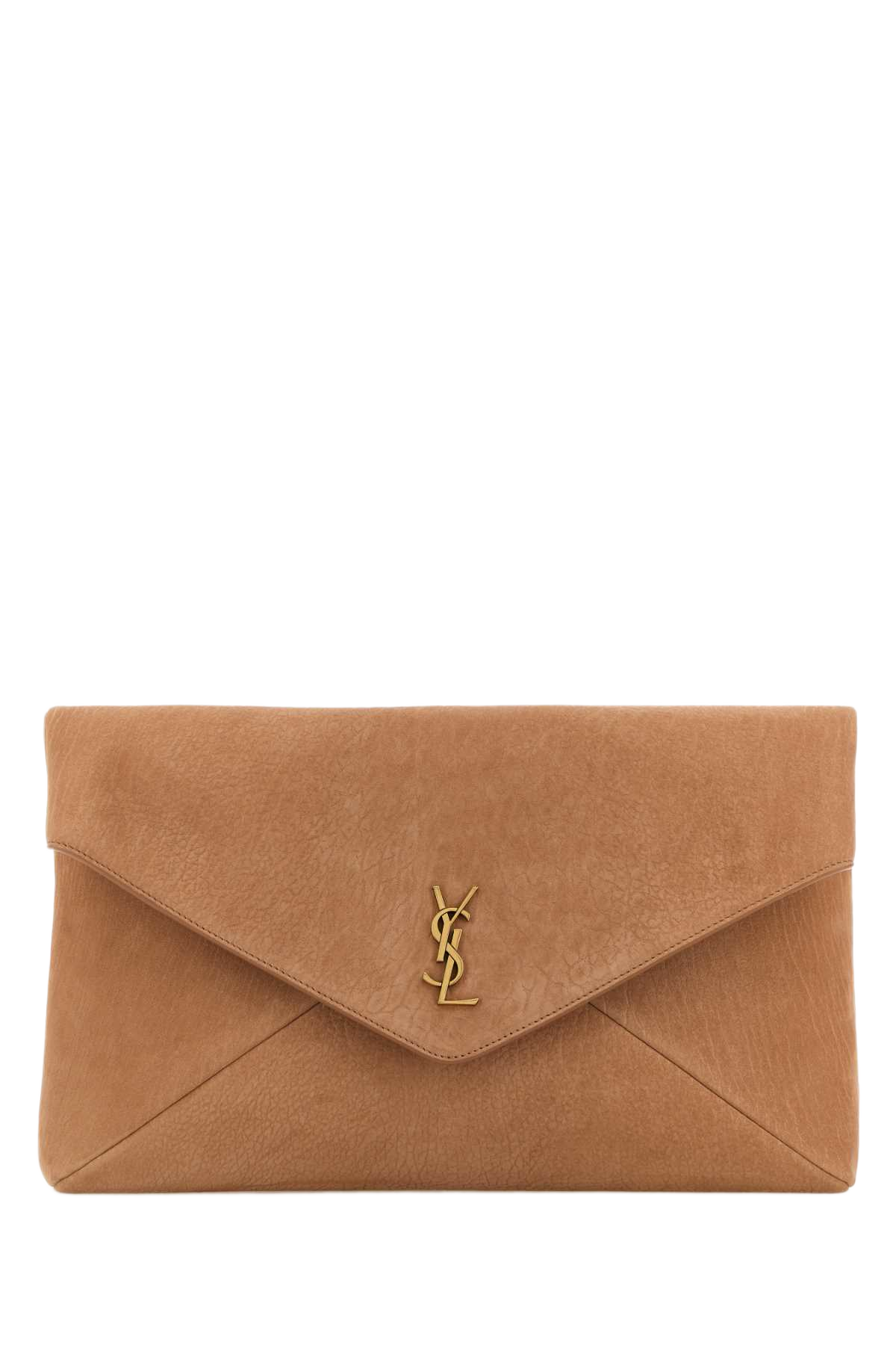 Antiqued Pink Suede Envelope Clutch Honeycaramel
