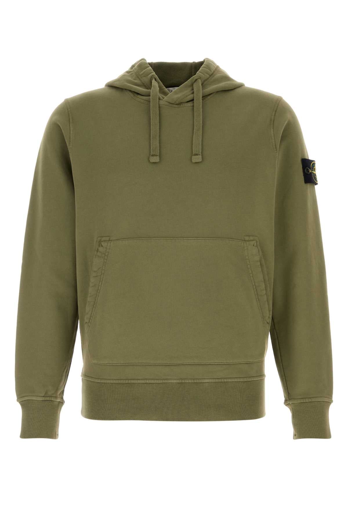 Army Green Cotton Sweatshirt Militarygreen Tessuto Principale: Cotone Felpe