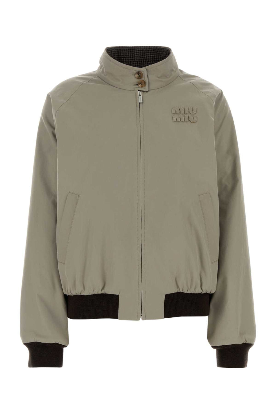 Miu Miu Exterior: 75% Cotton jacket in gray