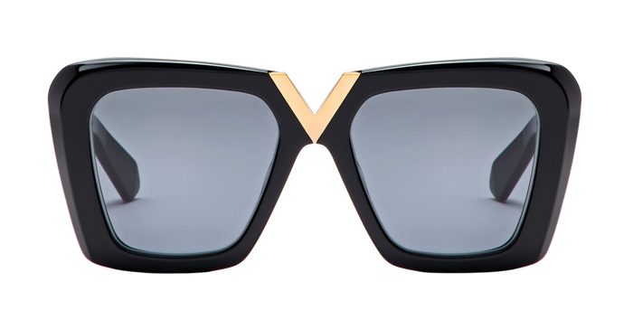 V-Gold-Ii - Black Gold Acetate Sunglasses